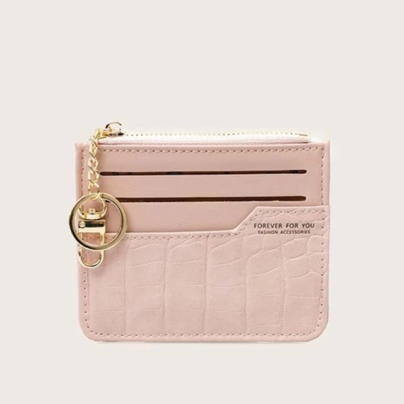 Croc Embossed Purse With Card Holder - Picture 2 of 4